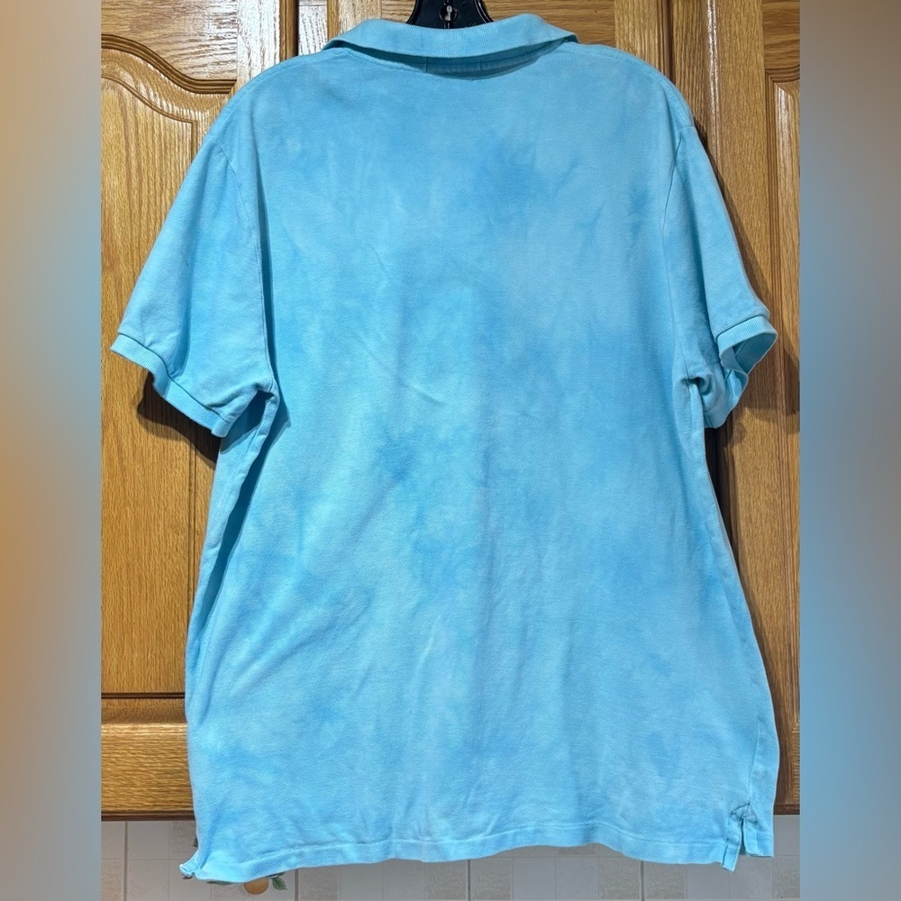 Polo Ralph Lauren Sky Blue Sailboat Slim Fit Polo Shirt Men’s XXL EUC - Picture 7 of 7